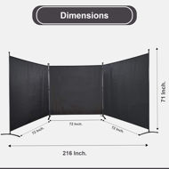 Picture of 3 Panel Private Cubicle Room Divider