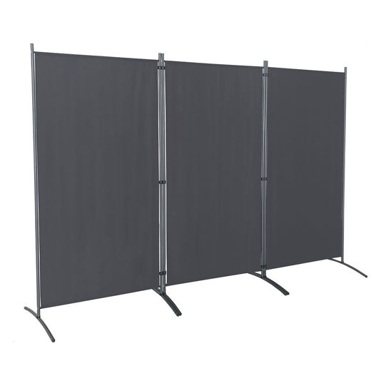 Picture of 3 Panel Room Divider - Grey