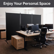 Picture of 3 Panel Room Divider - Grey