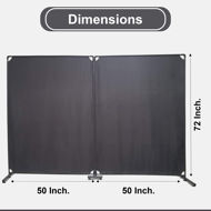 Picture of Room Divider Office Wall Divider 100'' Gray