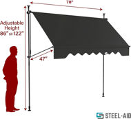 Picture of Non Screw in Awning 78"x47"