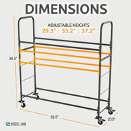 Picture of BIg Rolling Tire Rack 60''